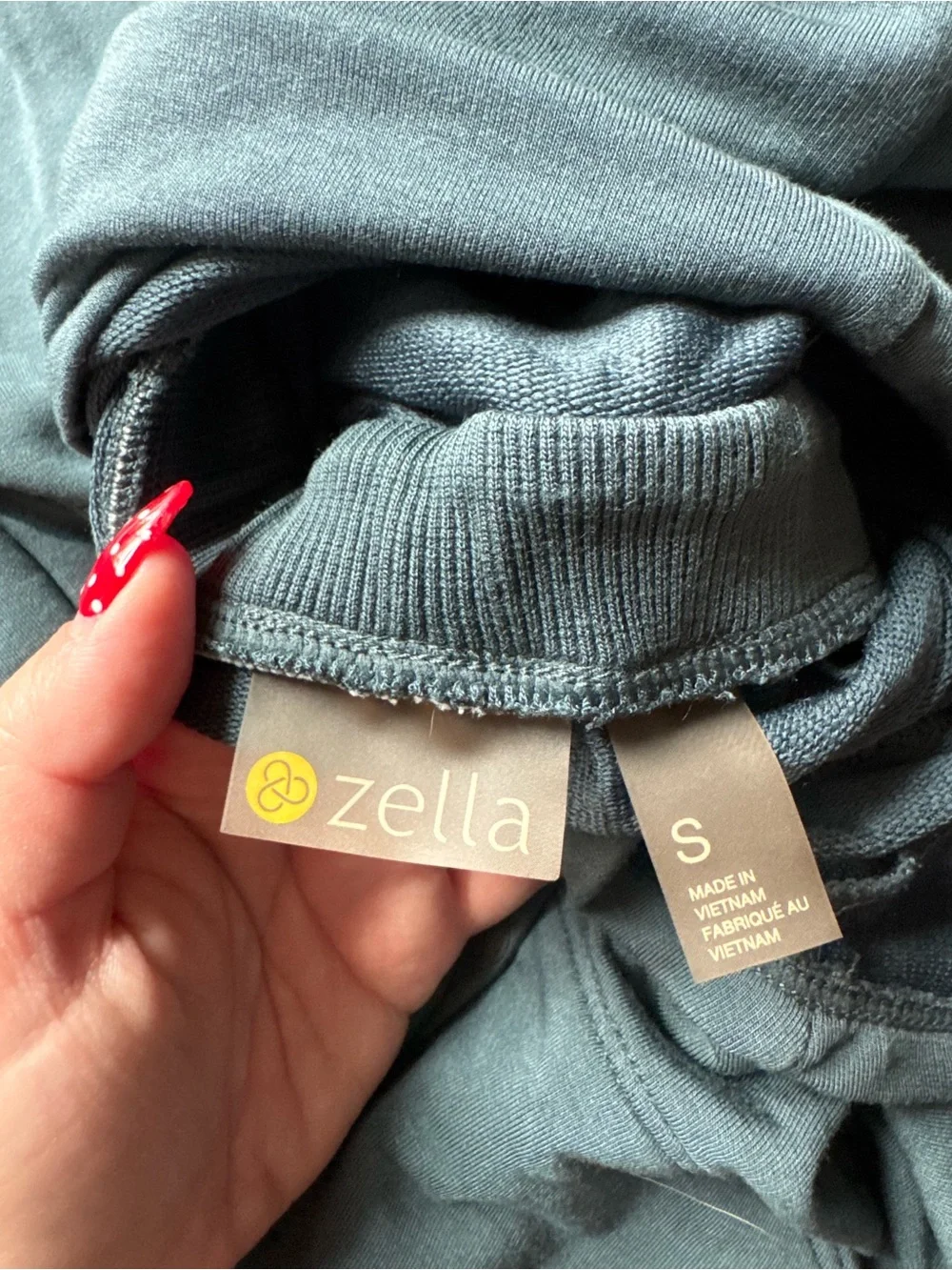 Zella Sleeveless Drawstring Romper in Slate Blue